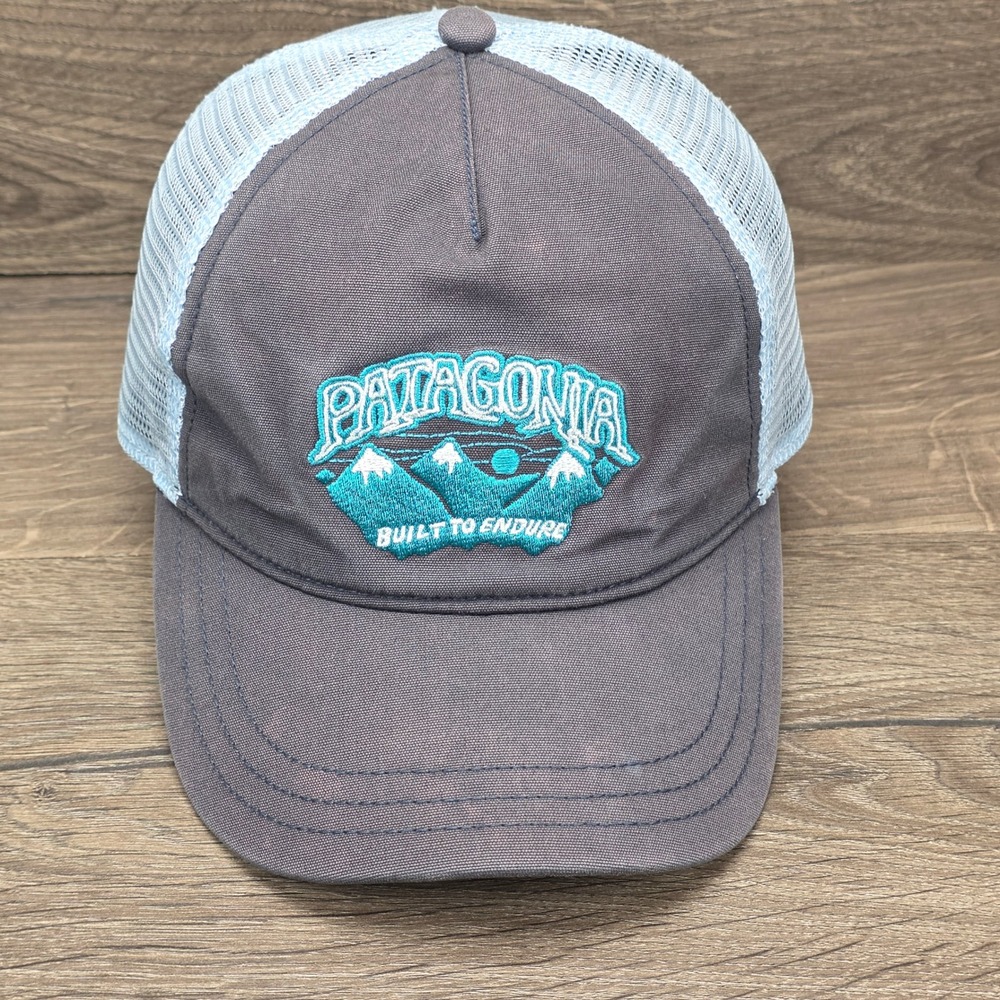 Patagonia Hat Cap Snap Back Trucker Grey Mens Outdoor Hiking Camping